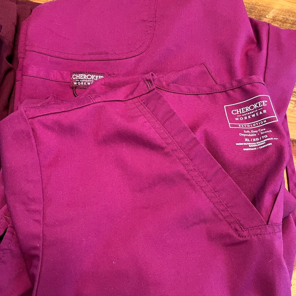 Wine/Burgundy ladies scrubs